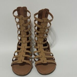 Fabkids Brown Gladiator Sandals